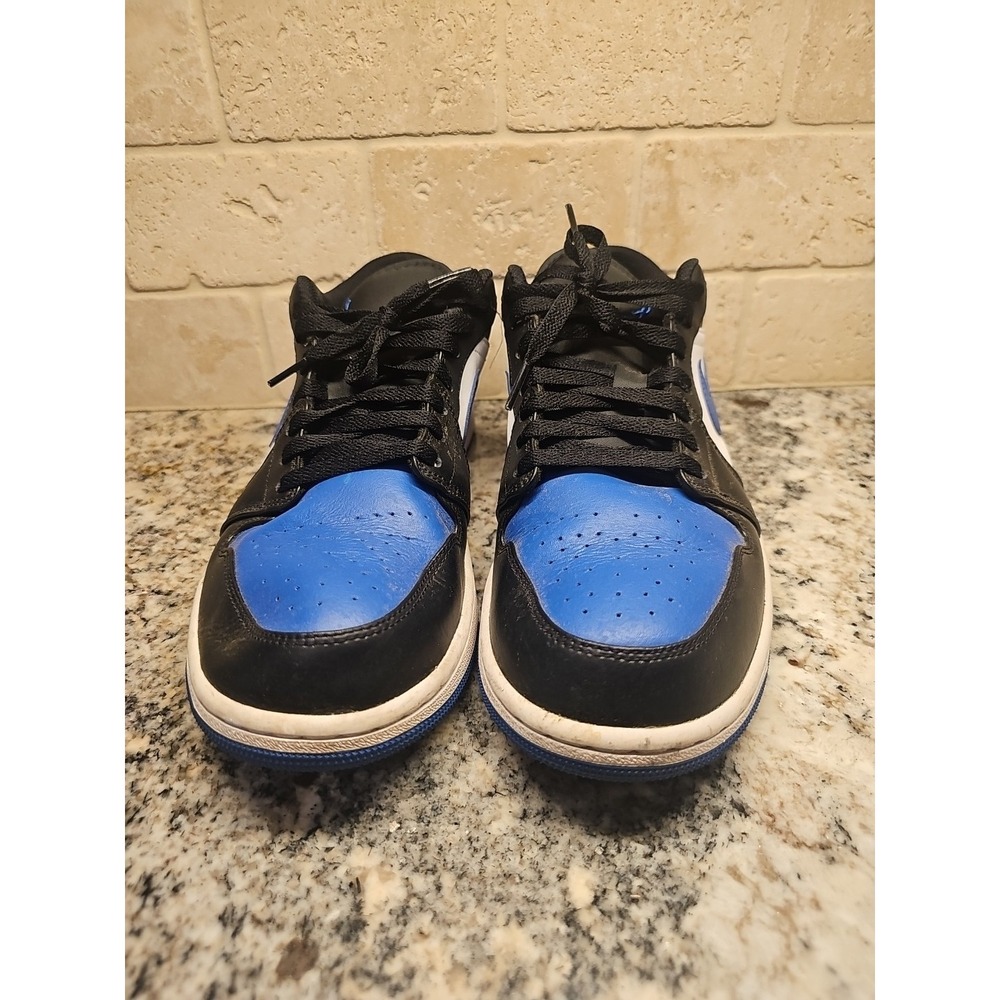 Nike Air Jordan 1 LOW White Royal Blue Black Sneakers 553558-140 Men's AJ1